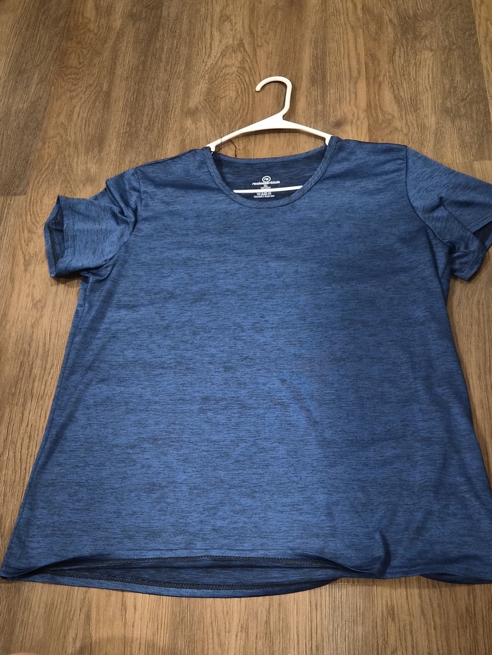 Essentials Women's Heather Blue Short Sleeve Crew Tee